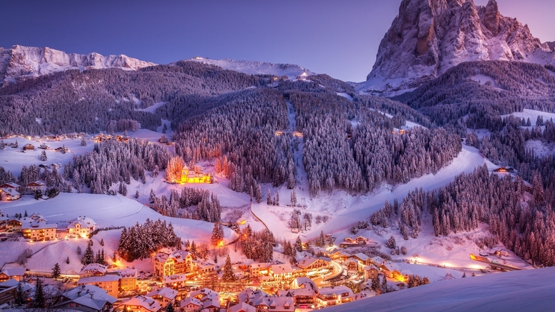 alps, photography, city, winter