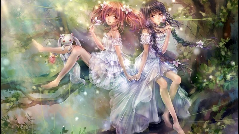 beauty, sparks, girls, anime