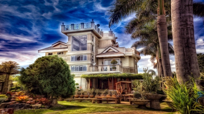 building, mansion, home, modern