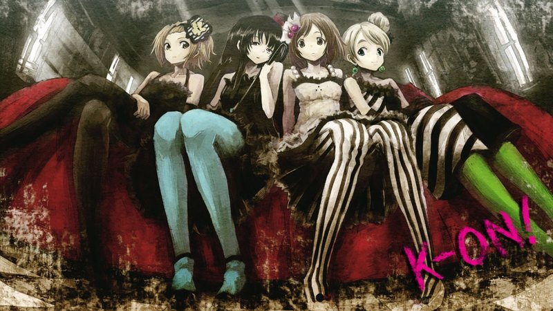 pretty, girls, anime, music