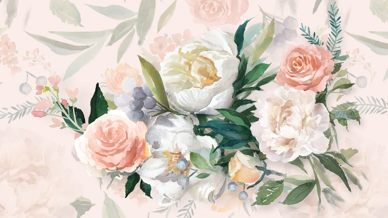 floral, firefox theme, cabbage roses, painting, summer, flowers, spring, roses