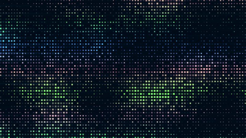 pixels, cubes, shapes, points, multicolored, 4k