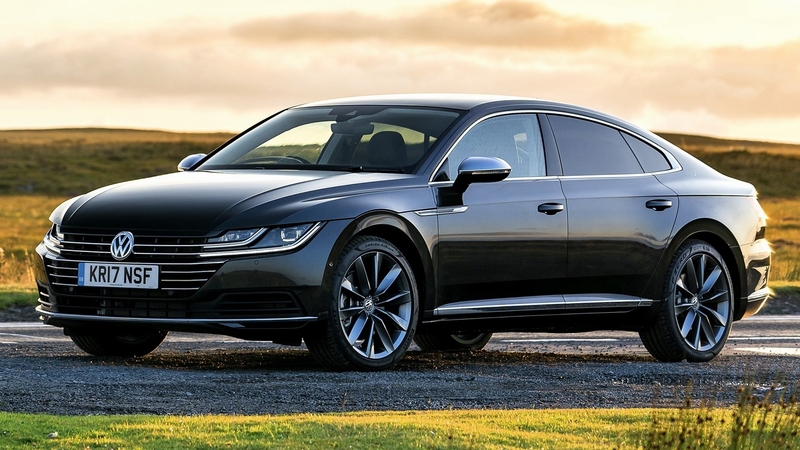 black, volkswagen, arteon, car