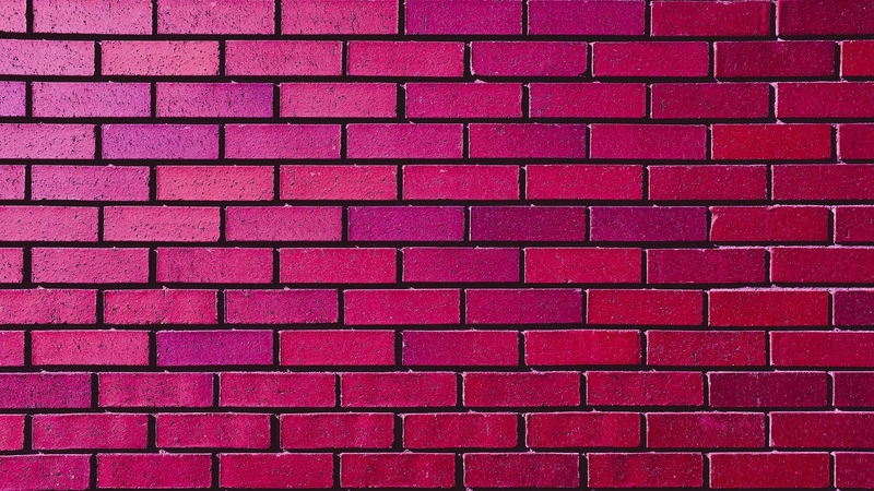 wall, brick, texture, wesley tingey, pink