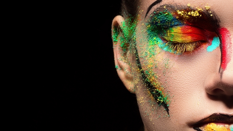 fashion, makeup, eye, colourful