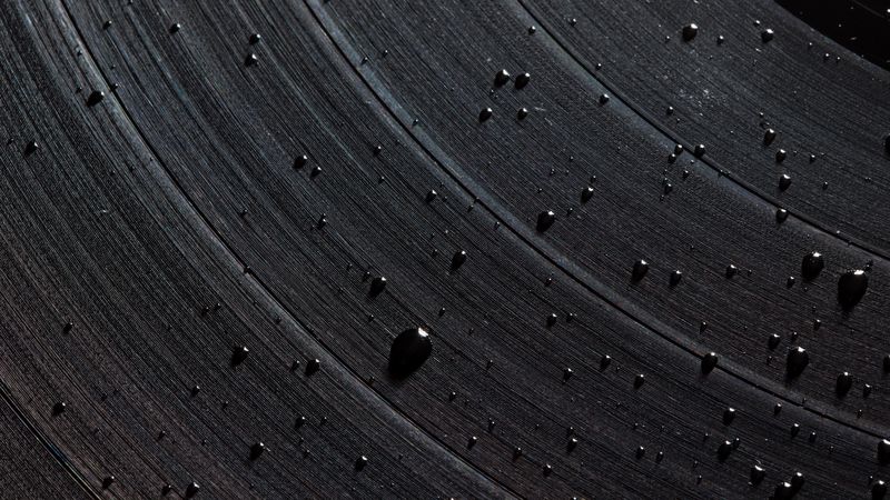 vinyl, record, drops, macro, 4k