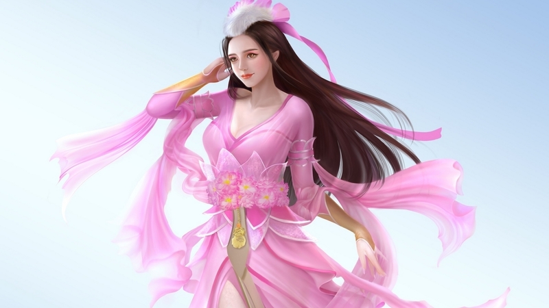 girl, pink, zvj, frumusete, fantasy, luminos