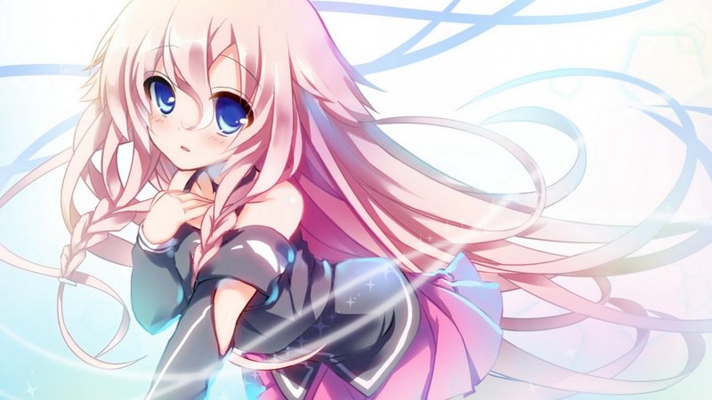 cute girl, aria the wind, ia, long hair, pink hair, braids, vocaloid 3