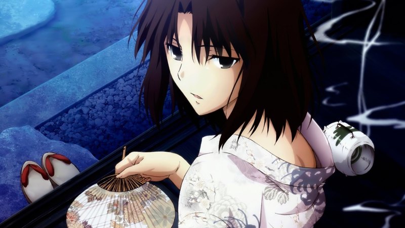 pretty, anime, shiki, typemoon, kara no kyoukai, sad, manga, beautiful, dark, gorgeous, type moon, oriental, the garden of sinners, awesome, ryougi, sitting, night, shiki ryougi, emotional, lovely, amazing, type  moon, upset, short hair, serious, brown hair, creepy, medium hair, anime girl, sit