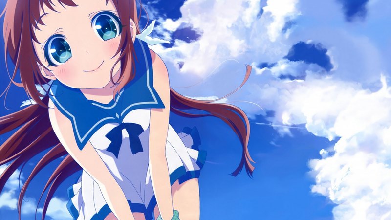cute, pretty, girl, anime, face, smile