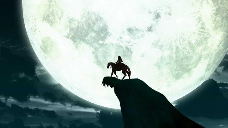 art, magic night, fantasy, moon