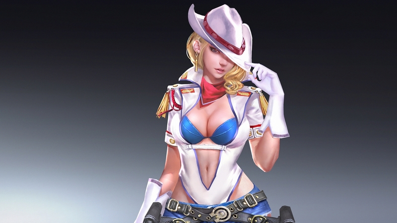 fantasy, pink, hat, girl, cowgirl, ares