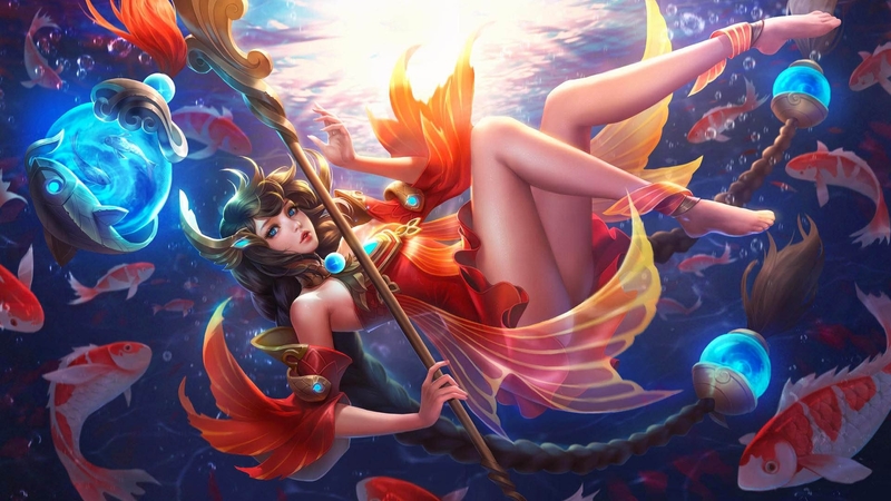 art, pretty, fantasy, girl, digital, mermaid, beautiful, woman