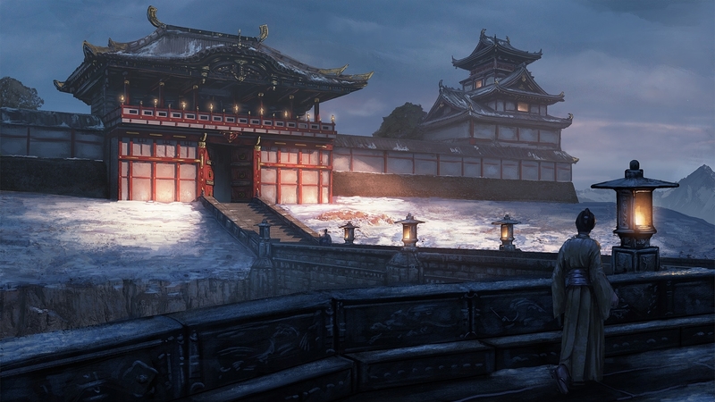 art, temple, fantasy, edward baron, luminos