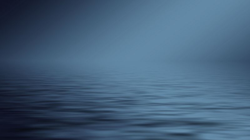 sea, horizon, minimalism, gray, 4k