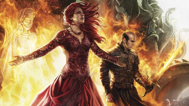 girl, game of thrones, melissandre, fire, red woman, fantasy