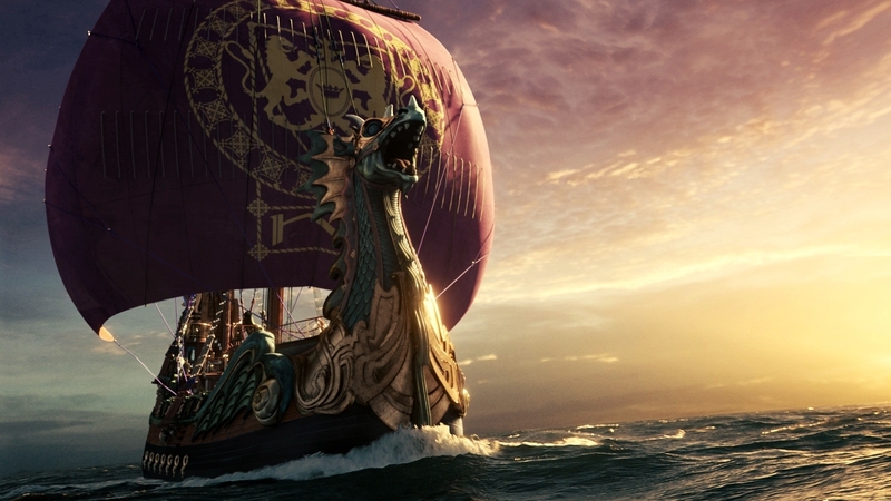 dawn, treader, narnia, ship