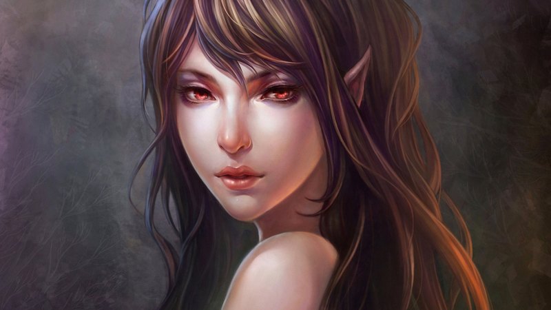 creature, female, beautiful, elves, beauty, elf, girl, woman, glance, mythical