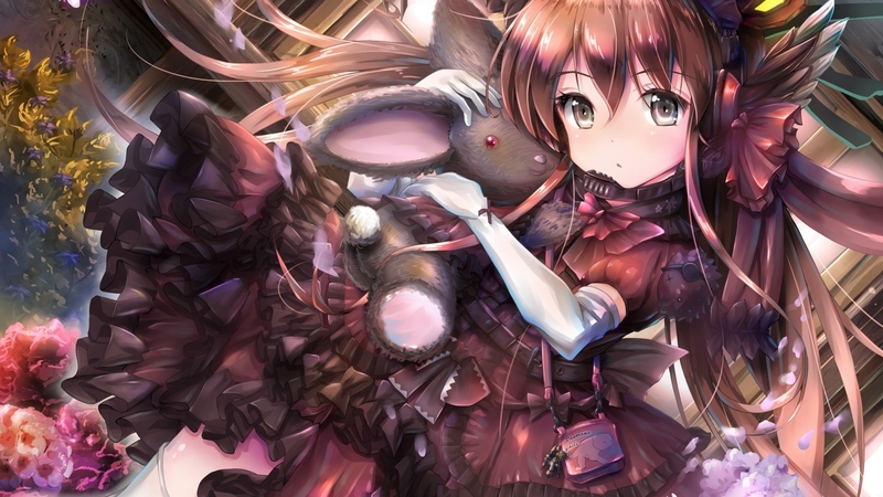 gc3art, gc3, bunny, pink, brown, toy, manga, loli, girl, lolita fashion, anime