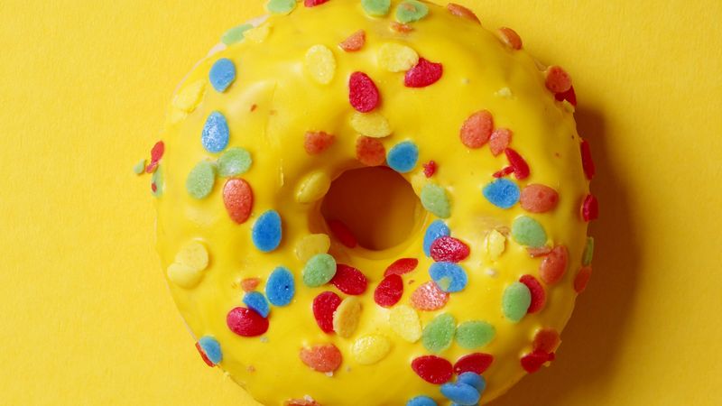 donut, pastry, glaze, dessert, sweet, 4k