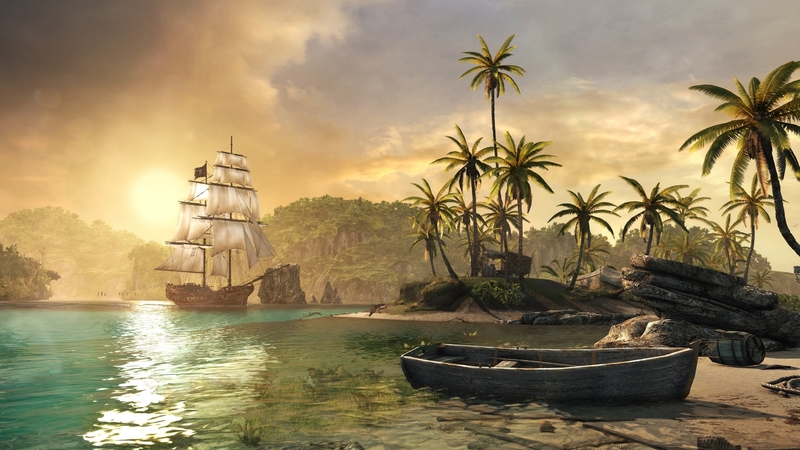 atrts, fantasy, ship, pirate