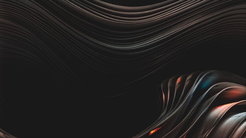 layers, paper, minimalism, dark, bends, 4k