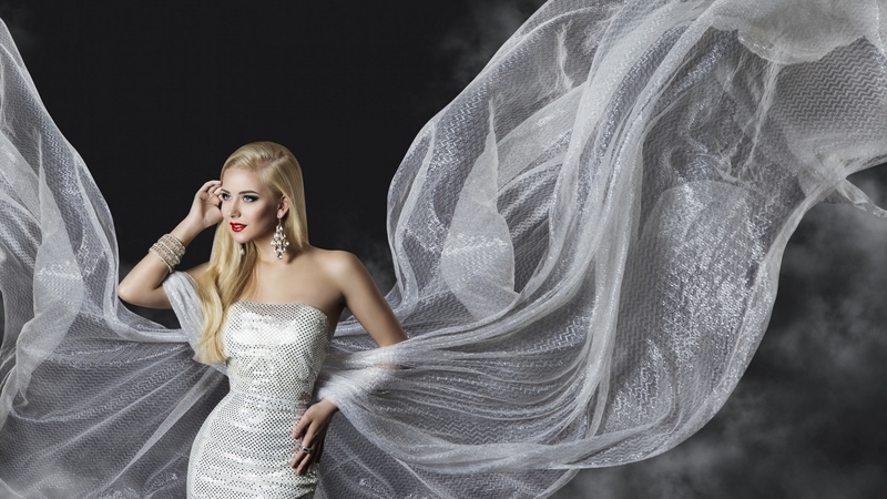 dress, girl, model, bride, blonde, black, woman, white