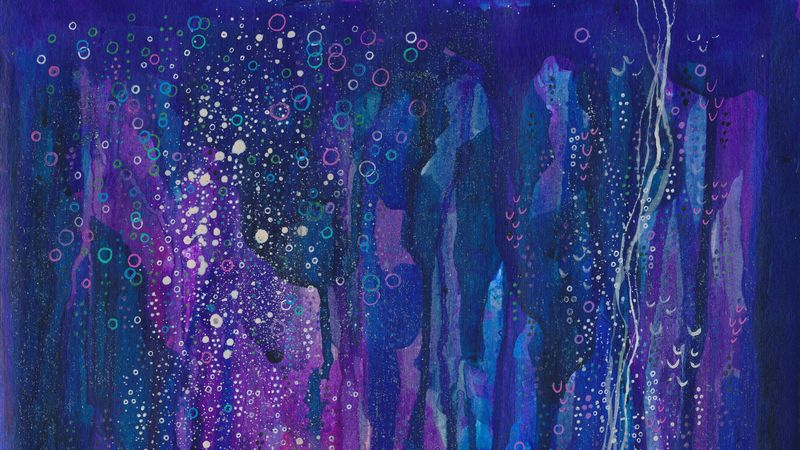 watercolor, patterns, circles, lines, abstract, 4k