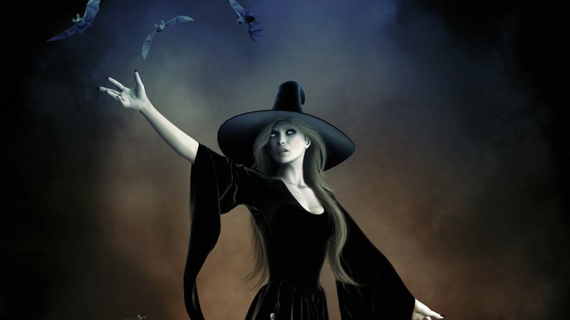 witch, art, fantasy, woman