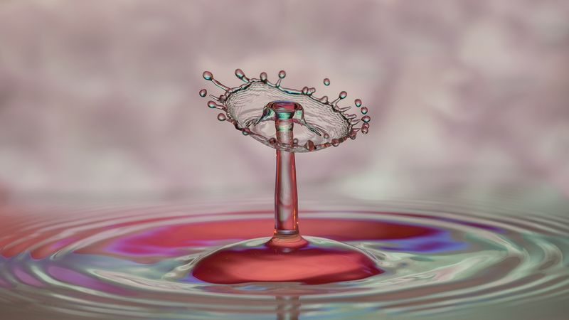 splash, spray, drops, liquid, 4k