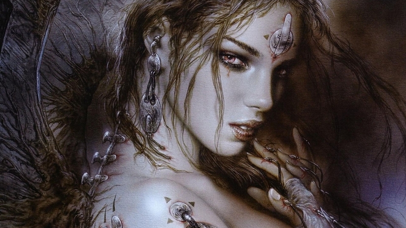 art, luminos, tattoo, angel, fantasy, girl, luis royo, dark, face