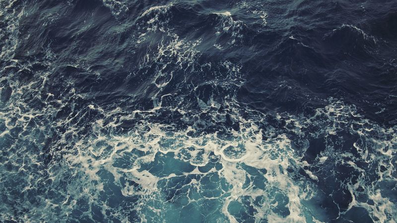 sea, waves, ocean, foam, 4k