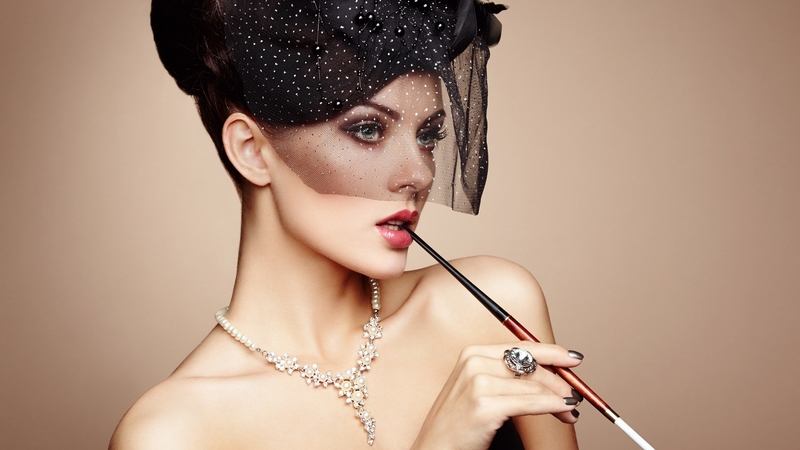 model, oleg gekman, black, woman, elegant, hat, girl, hand, beauty