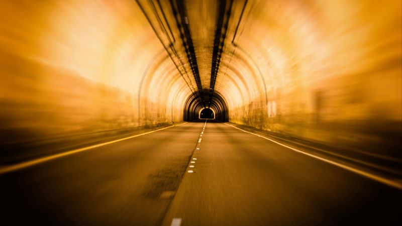 tunnel, underground, immersion, blur, 4k