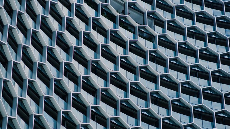 facade, building, architecture, design, surface, 4k