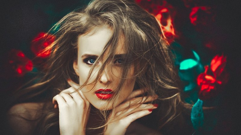 girl, beauty, face, eyes, lips, woman