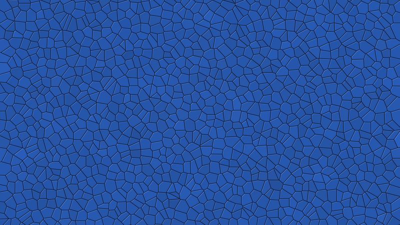 mosaic, patterns, blue, 4k