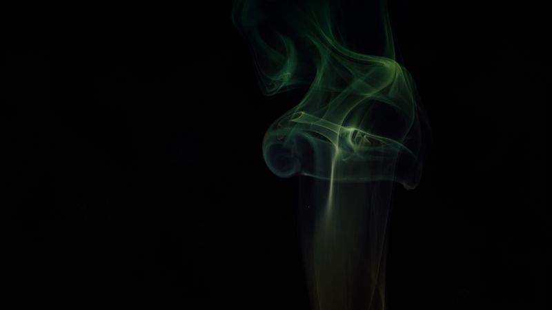 smoke, shroud, clot, dark background, 4k