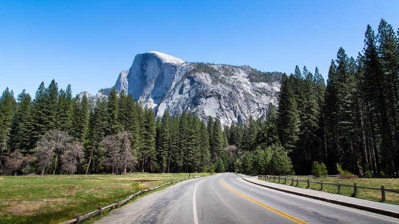 mountain, yosemite, forest, cool, nature, fun