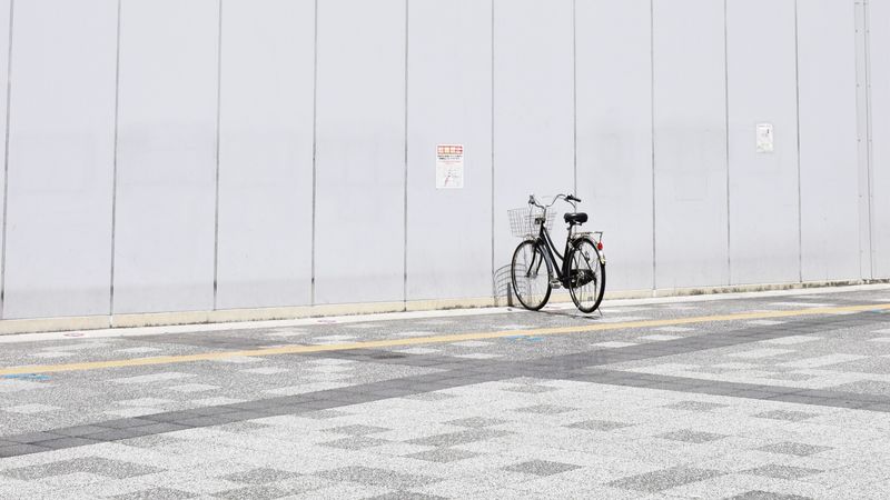 bicycle, minimalism, parking, 4k