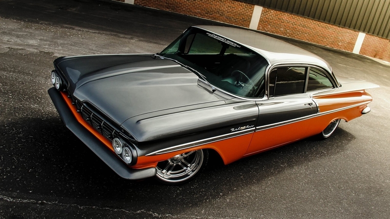 1959 chevrolet bel air resto mod, windows, desktop