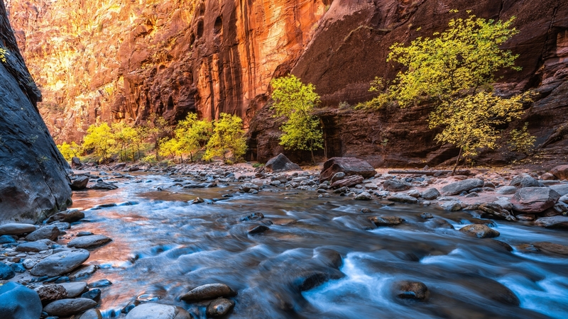 cliff, rock, river, valley, mountain