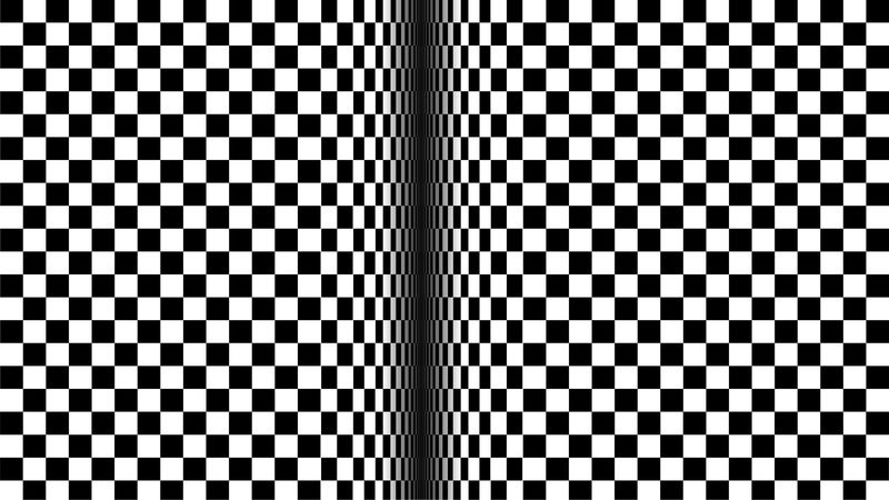 optical illusion, illusion, bw, lines, cubes, movement, 4k