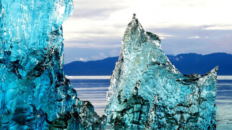 iceberg, rock, winter, ocean