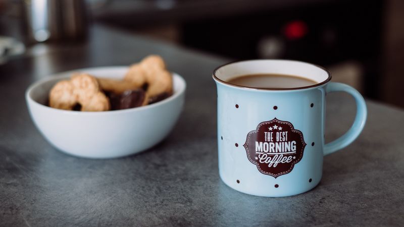 mug, inscription, coffee, breakfast, 4k