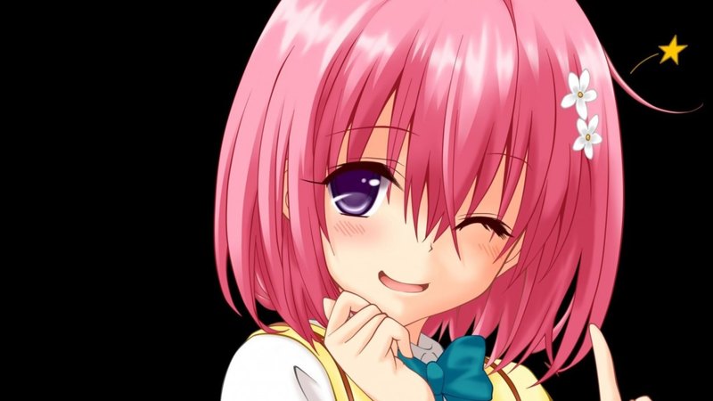 anime, blush, anime girl, pink hair, school girl, to love ru, momo deviluke