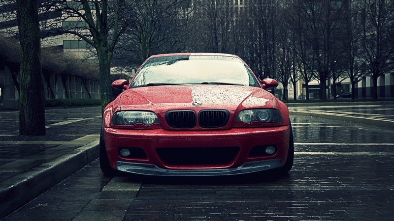 bmw, car, auto, m3, rain, e46, street