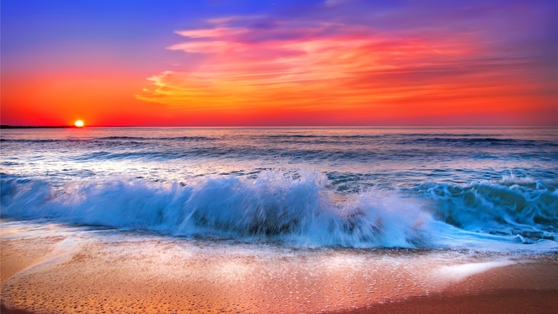 Ocean, Sunset, Waves, Sky, Sea, Beach, Bneautiful, Sunrise, Sands HD ...