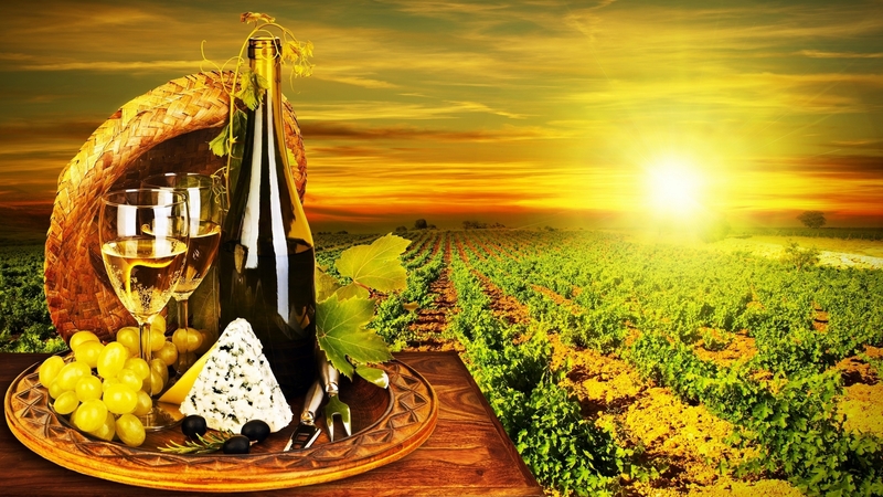 outdoor, field, sunrise, wine