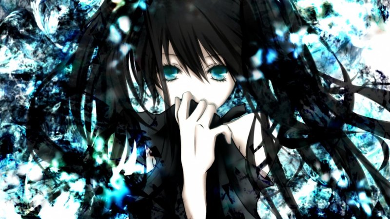 black rock shooter, cute, girl, anime